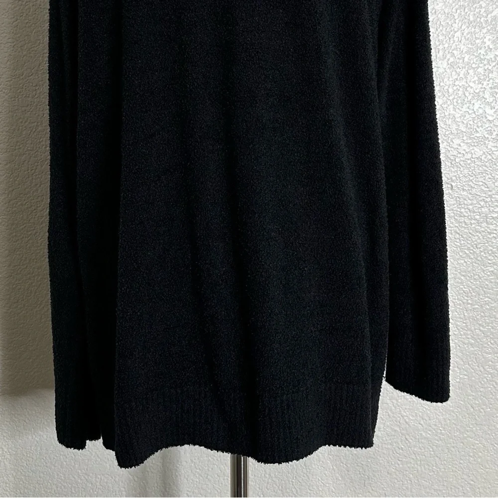 Barefoot Dreams Cozychic Lite Black Open Front Soft Sweater Cardigan, Sz Large - Picture 10 of 12